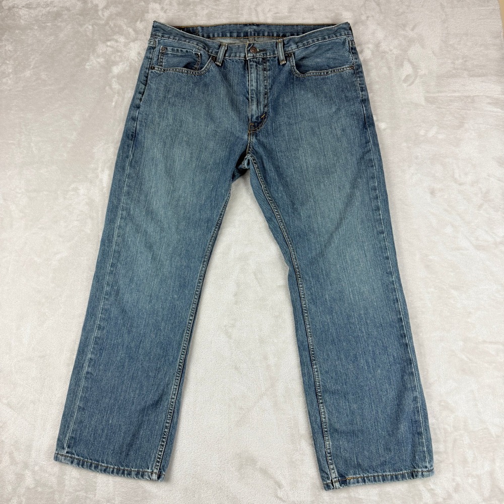 Levis 559 Jeans Mens 36x30 Fit 36.5x29 Blue Relaxed Fit Straight Leg Medium Wash